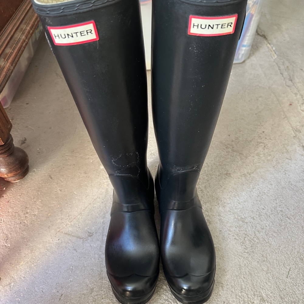 Hunter Classic Black Tall Boots